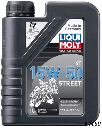 Масло LiquiMoly Motorbike 4T Street 15W-50 1л Масло LiquiMoly Motorbike 4T Street 15W-50 1л