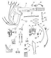 Набор переоборудования ручки румпеля, электрический - 889246A86 4-Х ТАКТНОГО ПЛМ MERCURY 8 Серийный номер от 0R042475 и выше