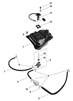 Топливный бак СКУТЕРА STELS VORTEX 50