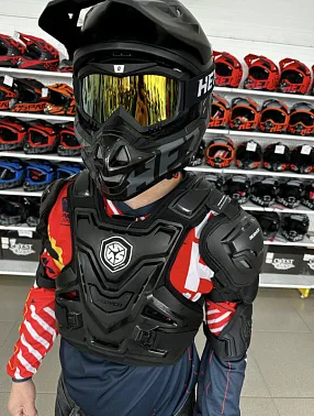 Мотозащита (черепаха с рукавами) ACE BIKER XD4-96 цв. Черный р.4XL